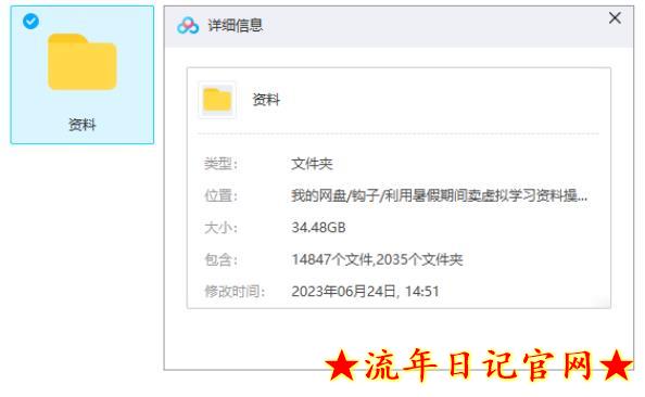 2023利用暑假期间在小红书卖虚拟学习资料,人人可操作的虚拟资源项目【揭秘】插图(1) 流年日记