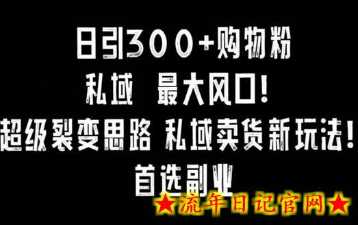 日引300+购物粉,超级裂变思路,私域卖货新玩法,小红书首选副业插图 日引300+购物粉,超级裂变思路,私域卖货新玩法,小红书首选副业插图