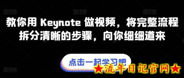 教你用 Keynote 做视频,将完整流程拆分清晰的步骤,向你细细道来插图 教你用 Keynote 做视频,将完整流程拆分清晰的步骤,向你细细道来插图