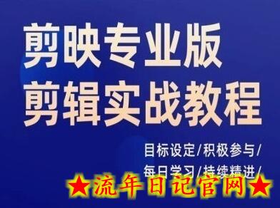 剪映专业版剪辑实战教程,目标设定/积极参与/每日学习/持续精进插图 剪映专业版剪辑实战教程,目标设定/积极参与/每日学习/持续精进插图