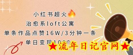 小红书超火的治愈系loft公寓,单条作品点赞16W,3分钟一条,单日变现数张插图 小红书超火的治愈系loft公寓,单条作品点赞16W,3分钟一条,单日变现数张插图