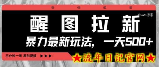 醒图拉新,暴力新玩法,光用手机三分钟制作一条视频,一天轻松5张插图 醒图拉新,暴力新玩法,光用手机三分钟制作一条视频,一天轻松5张插图