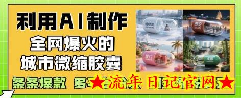 利用AI制作全网爆火的城市微缩胶囊,条条爆款, 多平台分发,疯狂涨粉变现插图 利用AI制作全网爆火的城市微缩胶囊,条条爆款, 多平台分发,疯狂涨粉变现插图