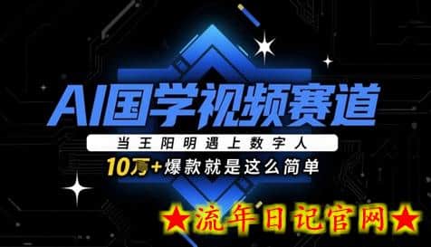 AI国学视频赛道:当王阳明遇上数字人,10w+爆款就是这么简单插图 AI国学视频赛道:当王阳明遇上数字人,10w+爆款就是这么简单插图