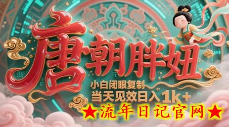 用AI克隆“唐朝胖妞”日更3条,平台疯狂推流,小白闭眼复制,当天见效,日入1k+插图 用AI克隆“唐朝胖妞”日更3条,平台疯狂推流,小白闭眼复制,当天见效,日入1k+插图