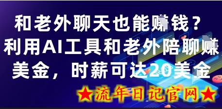 和老外聊天也能挣钱?利用AI工具和老外陪聊挣美金,时薪可达20刀插图 和老外聊天也能挣钱?利用AI工具和老外陪聊挣美金,时薪可达20刀插图