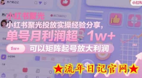 小红书聚光投放实操经验分享,单号月利润超1w+,可以矩阵起号放大利润插图 小红书聚光投放实操经验分享,单号月利润超1w+,可以矩阵起号放大利润插图