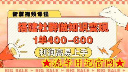 搭建社群做知识变现,1单400.利润高易上手插图 搭建社群做知识变现,1单400.利润高易上手插图