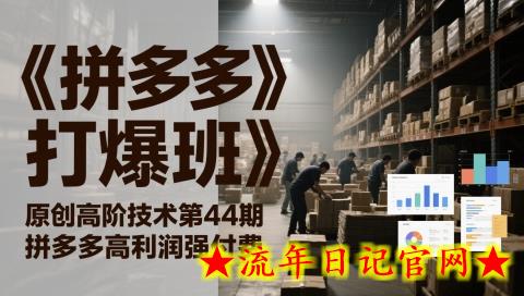 《拼多多打爆班》原创高阶技术第44期,拼多多高利润强付费插图 《拼多多打爆班》原创高阶技术第44期,拼多多高利润强付费插图