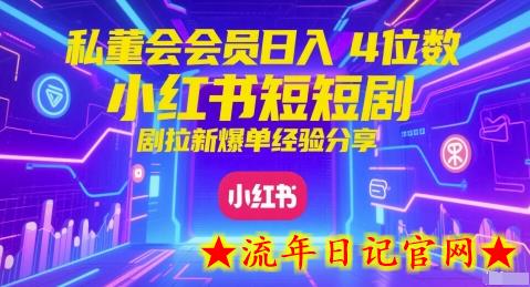 私董会会员日入4位数小红书红果短剧拉新爆单经验分享插图 私董会会员日入4位数小红书红果短剧拉新爆单经验分享插图