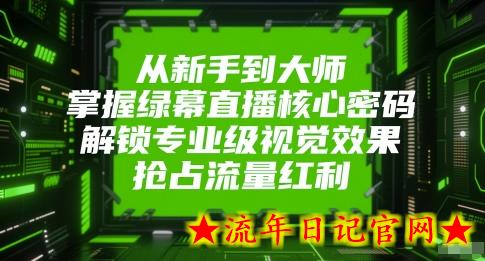 从新手到大师,掌握绿幕直播核心密码,解锁专业级视觉效果,抢占流量红利插图 从新手到大师,掌握绿幕直播核心密码,解锁专业级视觉效果,抢占流量红利插图