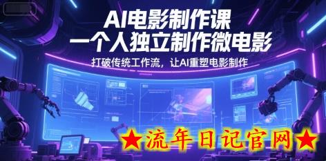 AI电影制作课,一个人独立制作微电影,打破传统工作流,让AI重塑电影制作插图 AI电影制作课,一个人独立制作微电影,打破传统工作流,让AI重塑电影制作插图