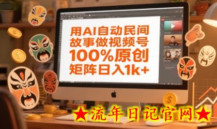 用AI自动民间故事做视频号,100%原创,矩阵日入1k+插图 用AI自动民间故事做视频号,100%原创,矩阵日入1k+插图