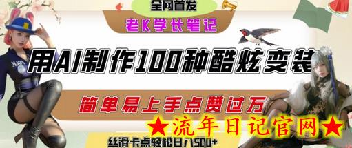 如何利用AI工具制作酷炫丝滑变装发布短视频平台流量爆炸,轻松日入5张+插图 如何利用AI工具制作酷炫丝滑变装发布短视频平台流量爆炸,轻松日入5张+插图
