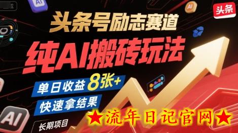 头条号励志赛道,纯AI搬砖玩法,单日收益8张+ ,快速拿结果,长期项目插图 头条号励志赛道,纯AI搬砖玩法,单日收益8张+ ,快速拿结果,长期项目插图