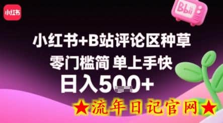 小红书+B站评论区种草,零门槛简单上手快 ,1分钟一单,只需复制粘贴评论就有钱插图 小红书+B站评论区种草,零门槛简单上手快 ,1分钟一单,只需复制粘贴评论就有钱插图