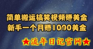 简单搬运搞笑视频挣美金,新手一个月入1k美金插图 简单搬运搞笑视频挣美金,新手一个月入1k美金插图