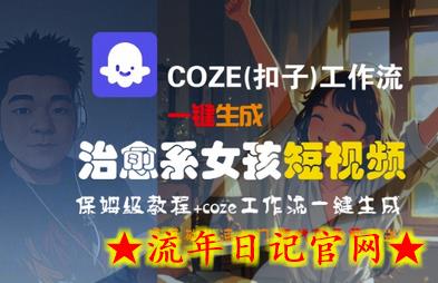 COZE(扣子)工作流一键生成治愈系女孩短视频,保姆级教程,零基础快速入门插图 COZE(扣子)工作流一键生成治愈系女孩短视频,保姆级教程,零基础快速入门插图