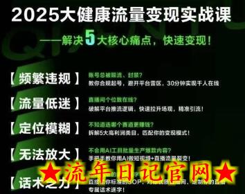 大健康流量全域新增长8.0,三月底线下课视频,大健康万亿蓝海,从类目突围到模式迭代插图 大健康流量全域新增长8.0,三月底线下课视频,大健康万亿蓝海,从类目突围到模式迭代插图