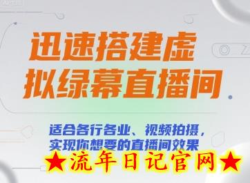迅速搭建虚拟绿幕直播间,适合各行各业、视频拍摄,实现你想要的直播间效果插图 迅速搭建虚拟绿幕直播间,适合各行各业、视频拍摄,实现你想要的直播间效果插图