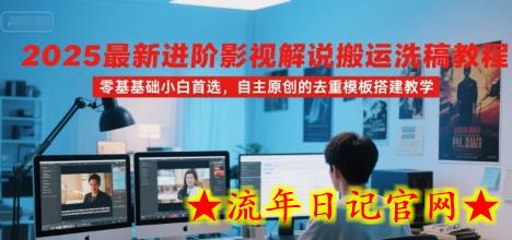 2025最新进阶影视解说搬运洗稿教程,零基础小白首选,自主原创的去重模板搭建教学插图 2025最新进阶影视解说搬运洗稿教程,零基础小白首选,自主原创的去重模板搭建教学插图