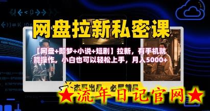 《网盘拉新私密课》第三期躺挣玩法,【网盘+即梦+小说+短剧】拉新,有手机就能操作,月入5k插图 《网盘拉新私密课》第三期躺挣玩法,【网盘+即梦+小说+短剧】拉新,有手机就能操作,月入5k插图