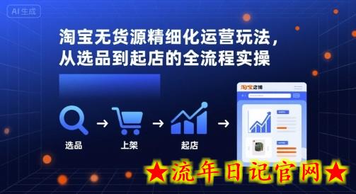淘宝无货源精细化运营玩法,从选品到起店的全流程实操插图 淘宝无货源精细化运营玩法,从选品到起店的全流程实操
