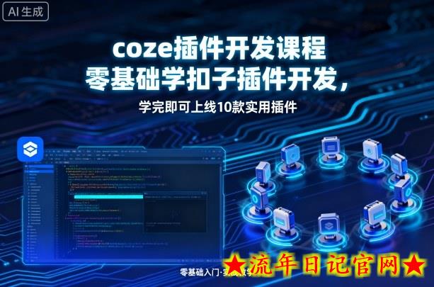 coze插件开发课程,零基础学扣子插件开发,学完即可上线10款实用插件插图 coze插件开发课程,零基础学扣子插件开发,学完即可上线10款实用插件