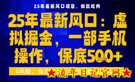 25年虚拟掘金最新玩法,一部手机即可操作,保底日入5张+【揭秘】插图 25年虚拟掘金最新玩法,一部手机即可操作,保底日入5张+【揭秘】