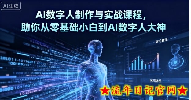 AI数字人制作与实战课程,助你从零基础小白到AI数字人大神插图 AI数字人制作与实战课程,助你从零基础小白到AI数字人大神