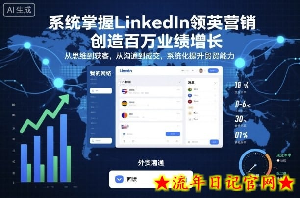 系统掌握LinkedIn领英营销,创造百万业绩增长,从思维到获客,从沟通到成交,系统化提升外贸能力插图 系统掌握LinkedIn领英营销,创造百万业绩增长,从思维到获客,从沟通到成交,系统化提升外贸能力