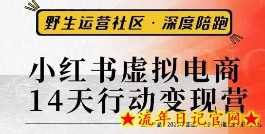 小红书虚拟电商14天变现训练营3.0,虚拟产品,2025年普通人在小红书最后的搞钱机会插图 小红书虚拟电商14天变现训练营3.0,虚拟产品,2025年普通人在小红书最后的搞钱机会
