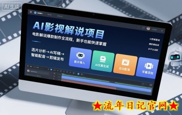 AI影视解说项目,电影解说爆款制作全流程,新手也能快速掌握插图 AI影视解说项目,电影解说爆款制作全流程,新手也能快速掌握