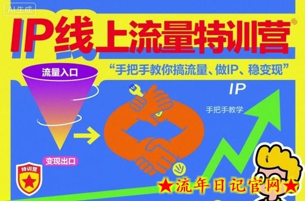 IP线上流量特训营,手把手教你搞流量、做IP、稳变现插图 IP线上流量特训营,手把手教你搞流量、做IP、稳变现