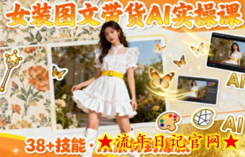 女装图文带货的AI实操课,覆盖38个实用技能,快速提升素材制作效率插图 女装图文带货的AI实操课,覆盖38个实用技能,快速提升素材制作效率
