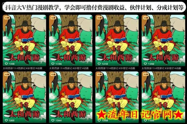 抖音大V热门漫剧教学,学会即可撸付费漫剧收益、伙伴计划、分成计划等插图 抖音大V热门漫剧教学,学会即可撸付费漫剧收益、伙伴计划、分成计划等