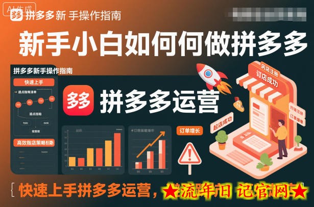 新手小白如何做拼多多,快速上手拼多多运营,避开踩坑,高效起店插图 新手小白如何做拼多多,快速上手拼多多运营,避开踩坑,高效起店