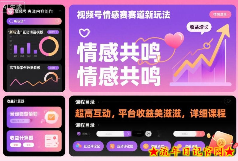 视频号情感赛道新玩法,超高互动,平台收益美滋滋,详细课程插图 视频号情感赛道新玩法,超高互动,平台收益美滋滋,详细课程