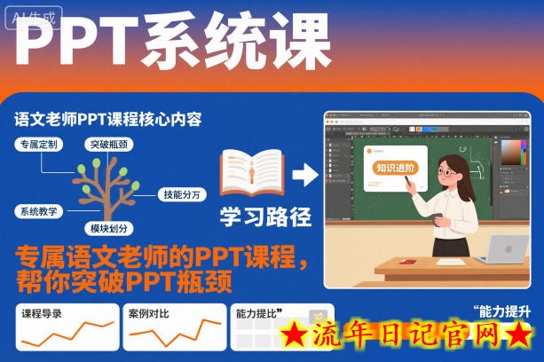 PPT系统课,专属语文老师的PPT课程,帮你突破PPT瓶颈插图 PPT系统课,专属语文老师的PPT课程,帮你突破PPT瓶颈