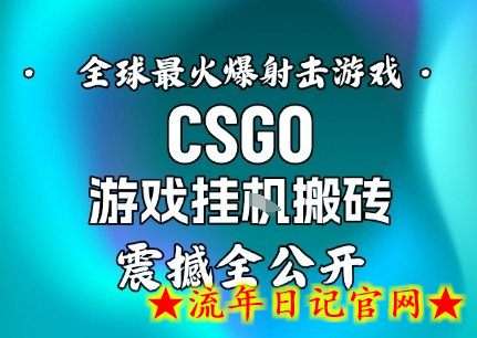 【年底大揭秘】基于全球最火爆的射击CSGO游戏挂G搬砖,日入5张+,震撼公开插图 【年底大揭秘】基于全球最火爆的射击CSGO游戏挂G搬砖,日入5张+,震撼公开