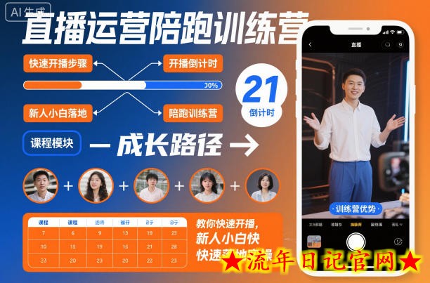 直播运营陪跑训练营,教你快速开播,新人小白快速落地实操插图 直播运营陪跑训练营,教你快速开播,新人小白快速落地实操