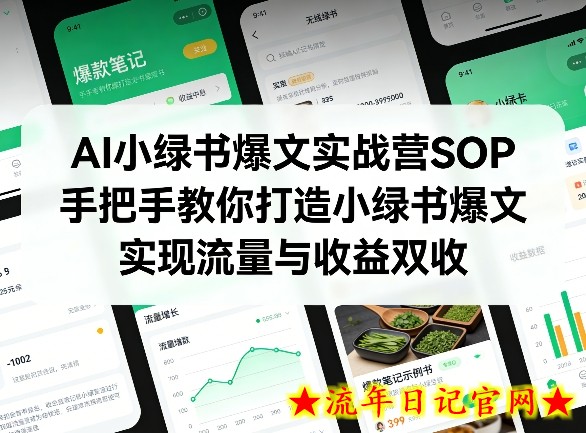 AI小绿书爆文实战营SOP,手把手教你打造小绿书爆文,实现流量与收益双收插图 AI小绿书爆文实战营SOP,手把手教你打造小绿书爆文,实现流量与收益双收