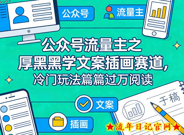 公众号流量主之厚黑学文案插画赛道,冷门玩法篇篇过万阅读插图 公众号流量主之厚黑学文案插画赛道,冷门玩法篇篇过万阅读