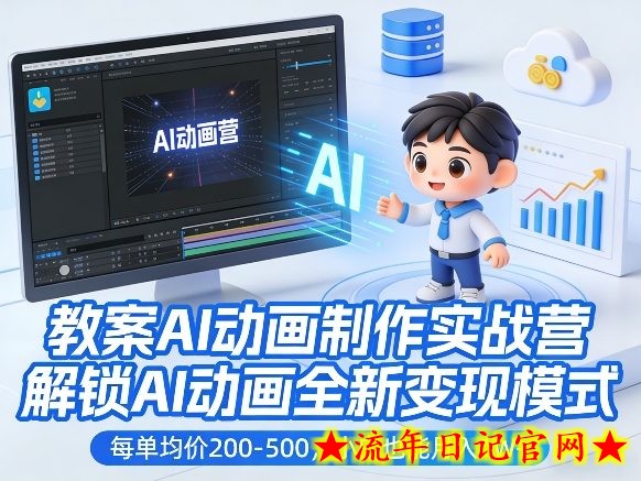 教案AI动画制作实战营,解锁AI动画全新变现模式,每单均价200-500,小白也能月入1W+插图 教案AI动画制作实战营,解锁AI动画全新变现模式,每单均价200-500,小白也能月入1W+