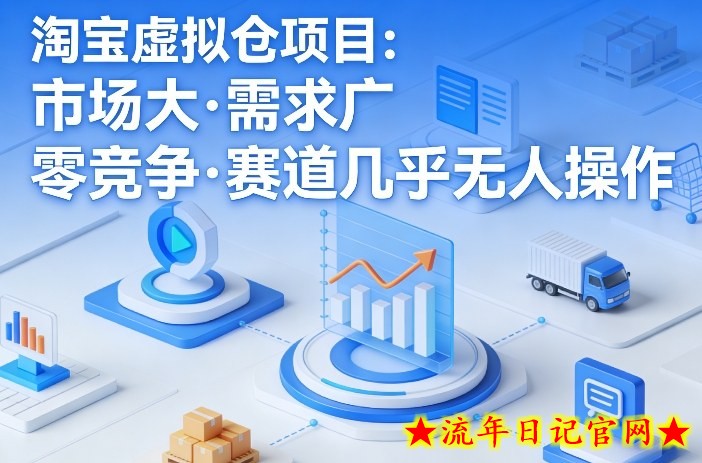 淘宝虚拟仓项目,市场大,需求广,零竞争,赛道几乎没人操作插图 淘宝虚拟仓项目,市场大,需求广,零竞争,赛道几乎没人操作
