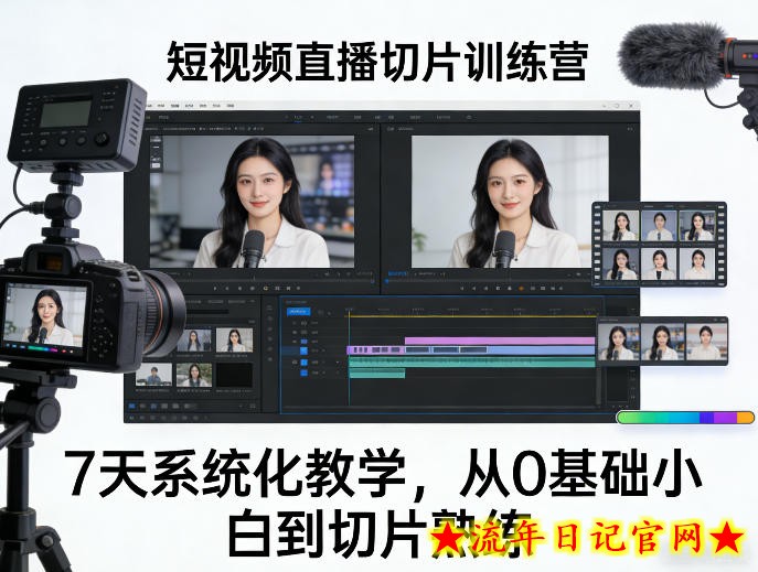短视频直播切片训练营,7天系统化教学,从0基础小白到切片熟练插图 短视频直播切片训练营,7天系统化教学,从0基础小白到切片熟练