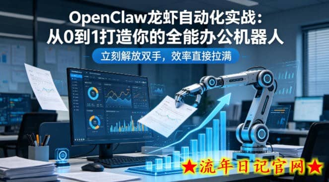 OpenClaw龙虾自动化实战:从0到1打造你的全能办公机器人,立刻解放双手,效率直接拉满插图 OpenClaw龙虾自动化实战:从0到1打造你的全能办公机器人,立刻解放双手,效率直接拉满