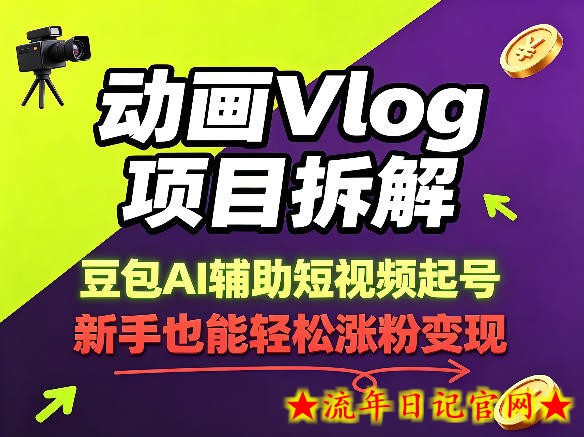动画Vlog项目拆解,豆包AI辅助短视频起号,新手也能轻松涨粉,43条作品涨粉8.3W插图 动画Vlog项目拆解,豆包AI辅助短视频起号,新手也能轻松涨粉,43条作品涨粉8.3W