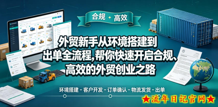 外贸新手从环境搭建到出单全流程,帮你快速开启合规、高效的外贸创业之路插图 外贸新手从环境搭建到出单全流程,帮你快速开启合规、高效的外贸创业之路