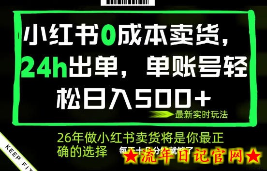 小红书0成本AI卖货,24小时出单,全流程托管,保底日入500+,每天十几分钟就够了【揭秘】插图 小红书0成本AI卖货,24小时出单,全流程托管,保底日入500+,每天十几分钟就够了【揭秘】